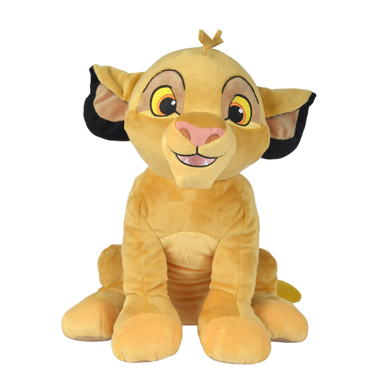 - simba lion - peluche assis jaune 40 cm 